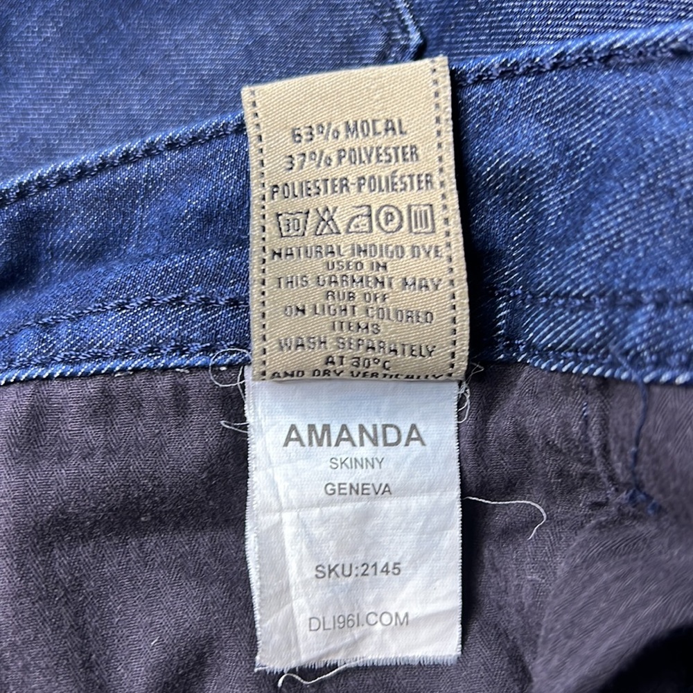 DL1961 Amanda Skinny Jeans Geneva Wash Size 27 - Picture 9 of 9